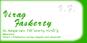 virag faskerty business card